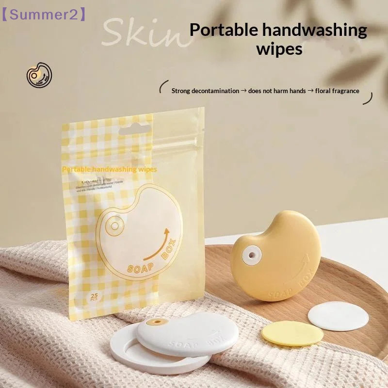 Biodegradable Soap Camp - 25Pcs Portable Hand Wash Sheets With