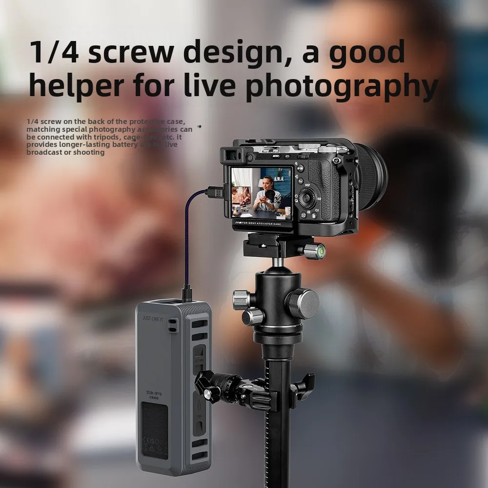 

For Anker 737 Power Bank 140W 24000mAh - Anti - Slip Silicone Cover With TF/SIM Card PIN Storage Bag Carrying Travel Case