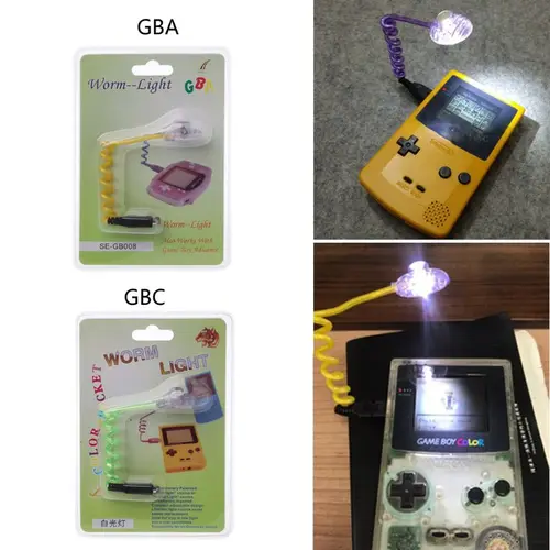 Imagen 2 del producto Lámparas LED flexibles de gusano para Gameboy Advance, para consola GBA y GBC