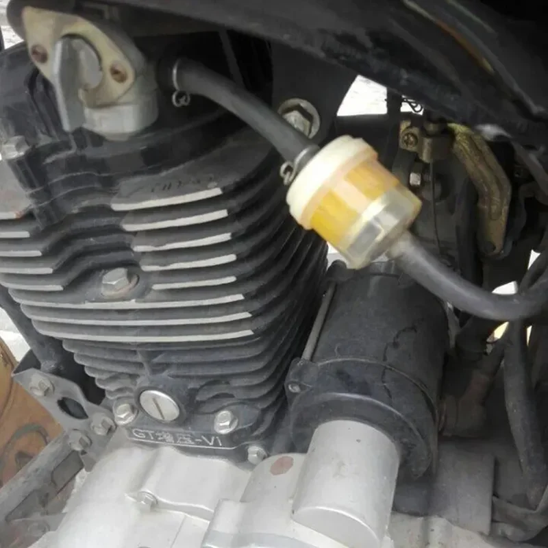 Professional motorcycle oil filter inline gas fuel filter gasoline filters tool for scooter moped scooter dirt bike