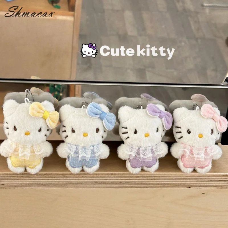 

Kawaii милый Sanrio Hello Kitty брелок мультфильм школьный рюкзак кулон украшение модная плюшевая кукла игрушка очаровательные аксессуары подарки
