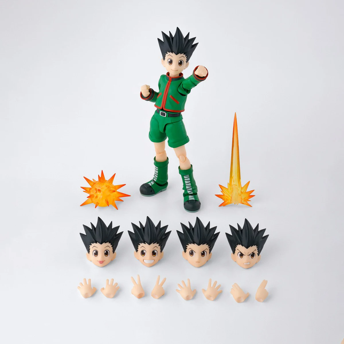 In Stock Original BANDAI Action Dolls S.H.Figuarts Hunter Hunter Gon Freecss Anime Figure Action Figure Model Decoration