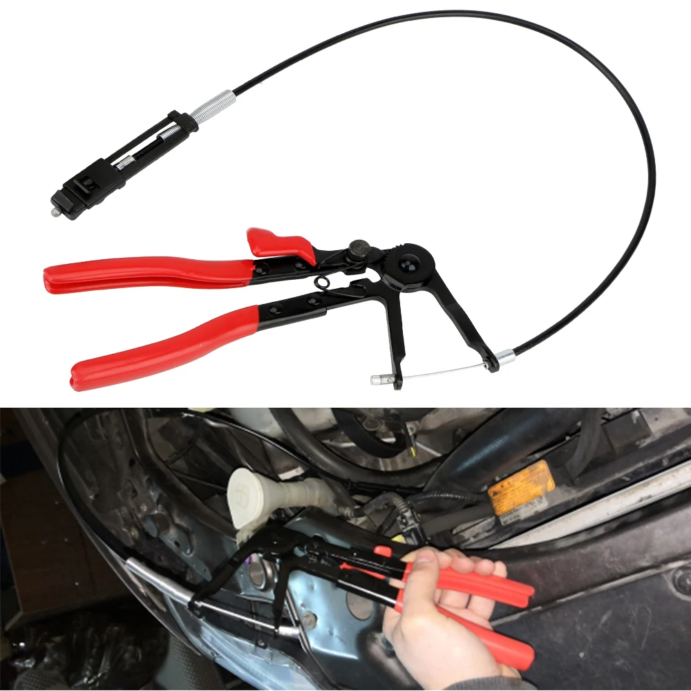 Cable Type Long Reach Hose Clamp Pliers Multifunctional Auto Tools Removal Hand Tools Alicate for Car Repairs Hose Clamp