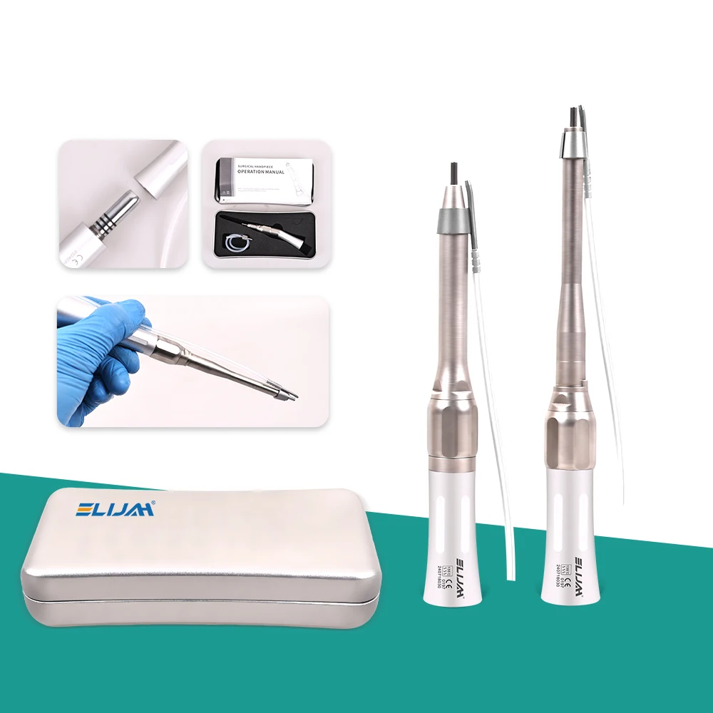 Dental Surgical Handpiece 20 Degree Angle Micro Surgery Straight Handpiece 1:1 Direct Drive Dental Surgical Osteotomy Handpiece