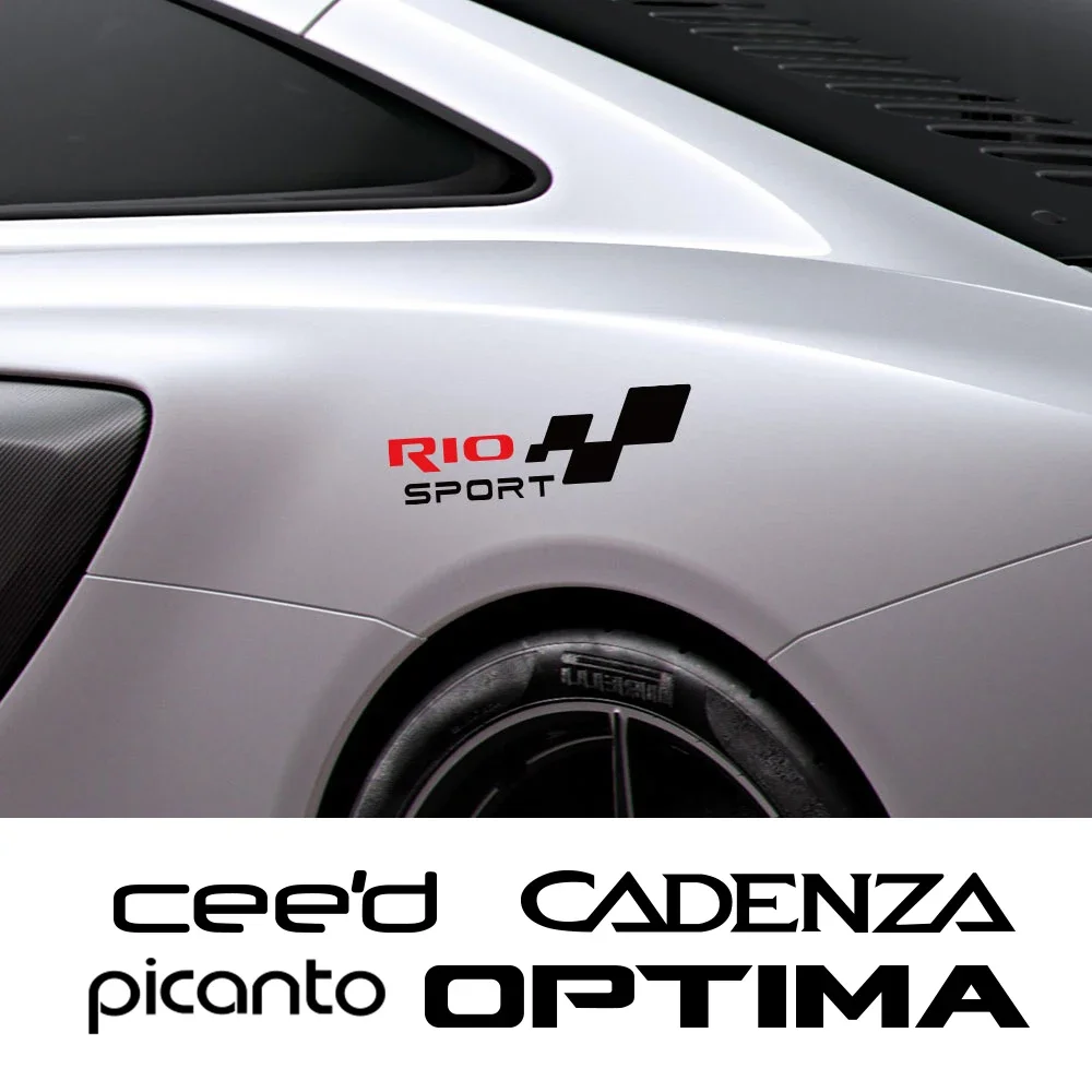 ملصقات رياضة سباق السيارات لكيا ، ريو بيكانتو ، سيد ، أوبتيما ، محرك الحصن ، غطاء صائق ، الديكور ، اكسسوارات ضبط السيارات #1
