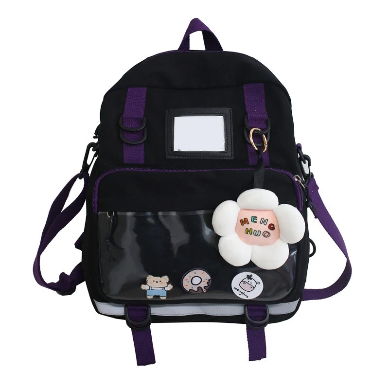 

Women Backpack Waterproof Nylon Fashion Black Hawaii School Bag for Teenage Girl Cute Children Travel Bag Back