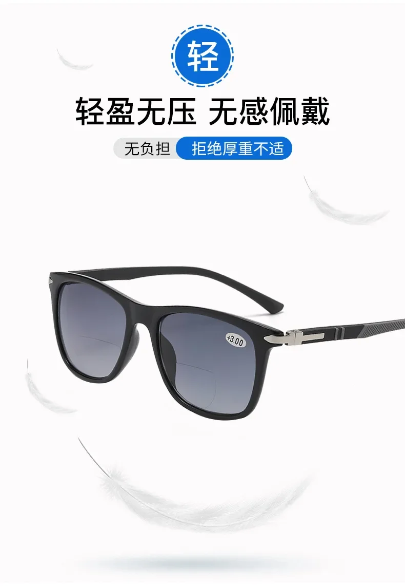 +1,0 ~ +3,5 Bifocus Presbyopie-Brille/Sonnenbrille, Unisex-Stil, UV-beständig, neu fertige Lesebrille – Detail 7