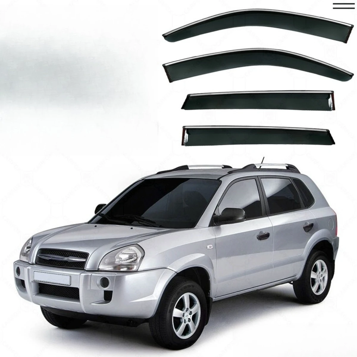 

For Hyundai TUCSON 2004-2021+ Car Windshield Sunshades Cover Windscreen Visor Window Rain Sun Visor Modification Part