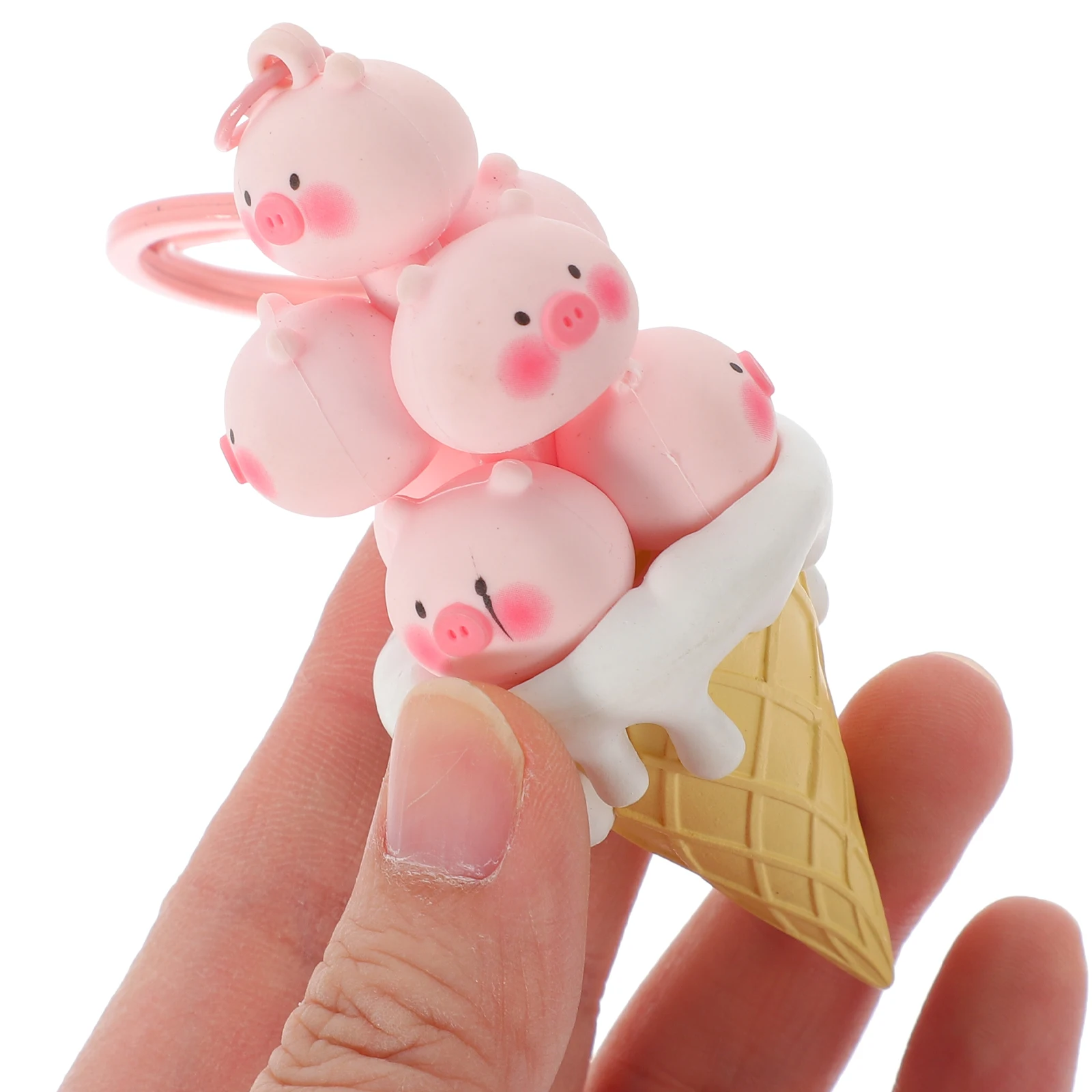 

Ice Cream Keychain Cute Charms Decoration Bags Backpack Pvc Stuffed Animal Pendant