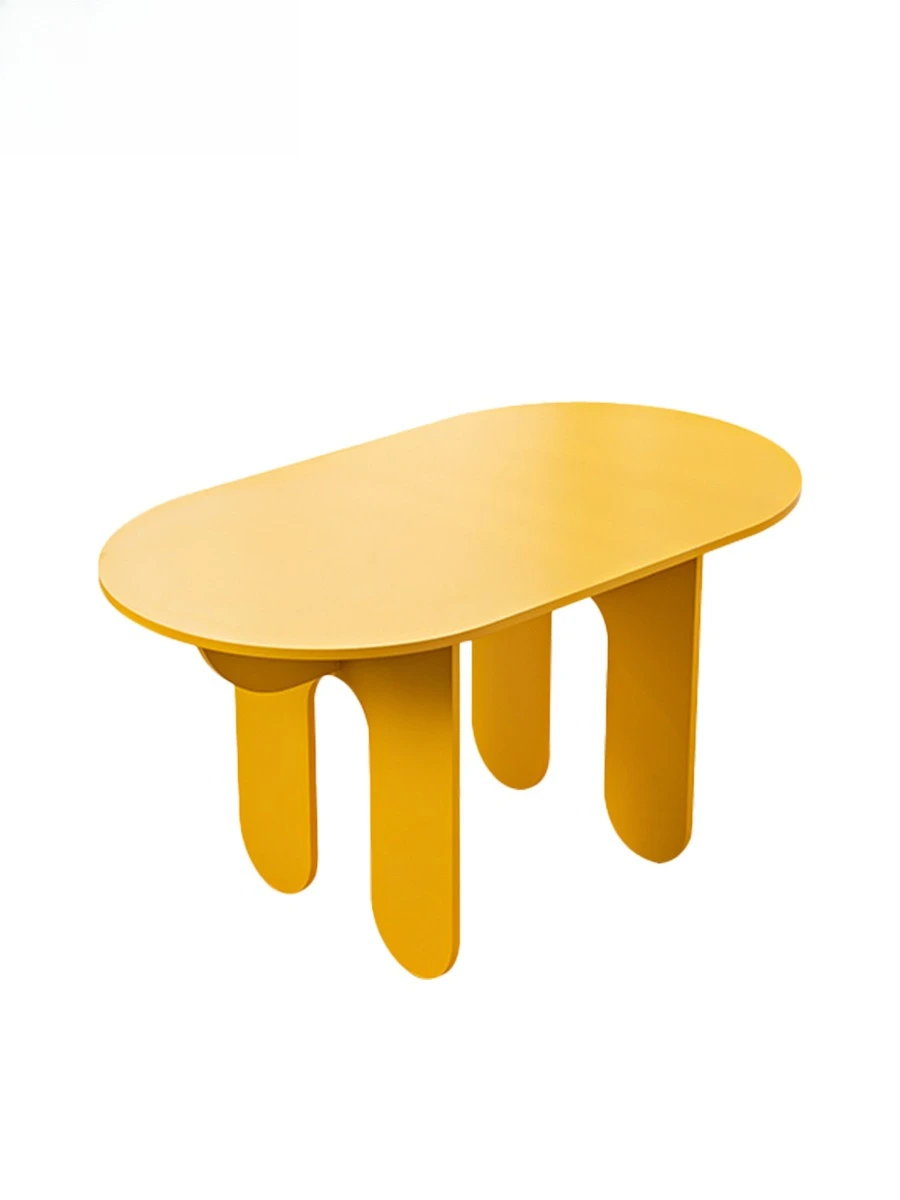 

Internet celebrity desk simple office blogger recommended oval negotiation desk