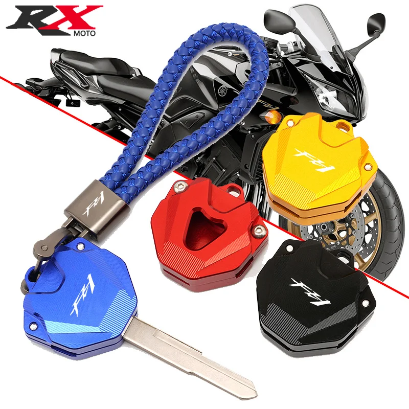 

New Fit For Yamaha FAZER FZ1 FZ 1 F Z1 All Year Motorcycle Accessories CNC Key Cover Case Shell Keyring Keychain With Logo FZ1