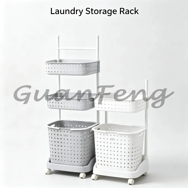 Household dirty clothes storage basket, multi-functional laundry bucket storage rack