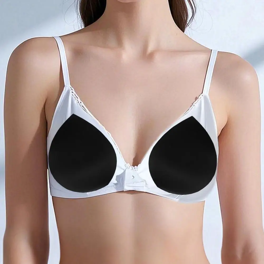 1 Pair Replaceable Bra Padding Bikini Padding Inserts Foam Triangle Sponge Chest Pads Inserts Breathable Push-Up Pads 97