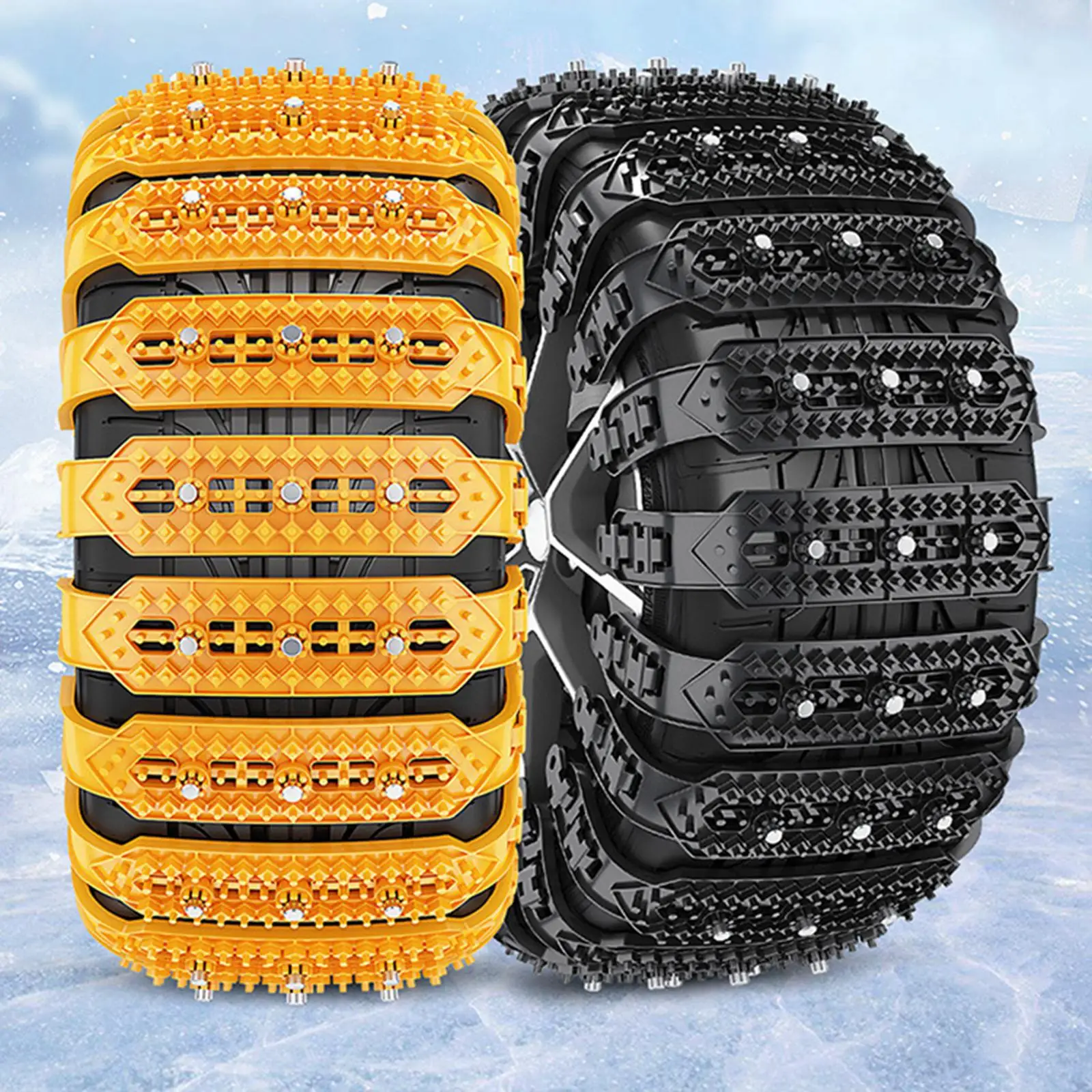 10 Pcs Generic Car Tire Chains Accessories Mud Snow Survival Traction Emergency Traction for Winter Driving Pickup SUV