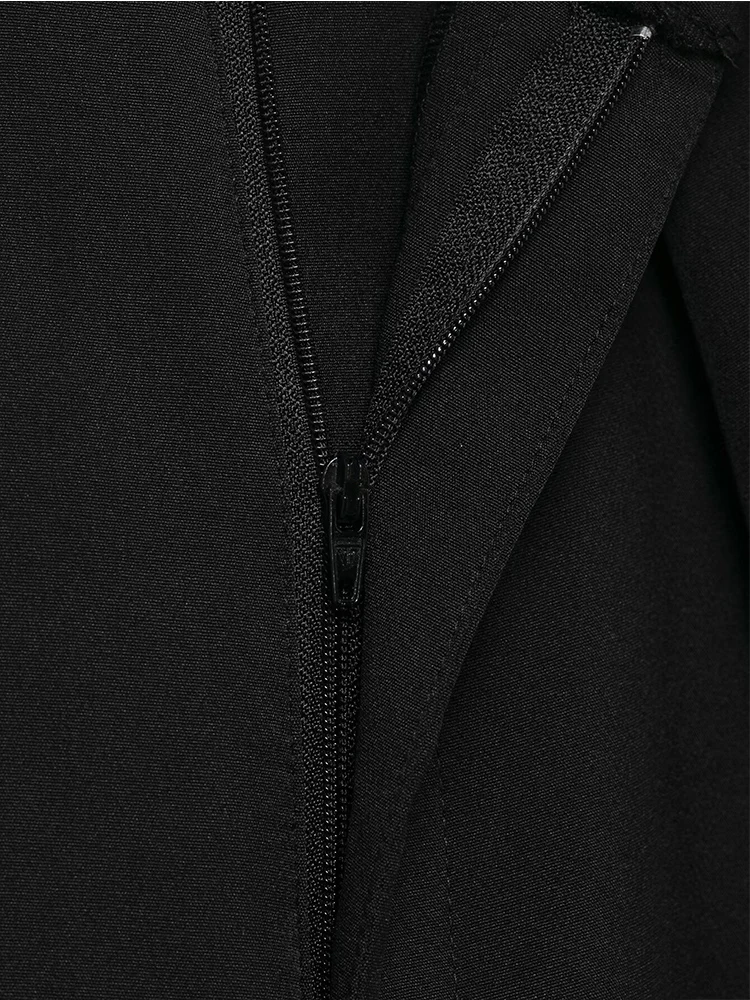    Pantaloni a palloncino drappeggiati da donna nuovi Pantaloni casual da strada larghi con cerniera a gamba larga Pantaloni solidi chic da donna semplici alla moda