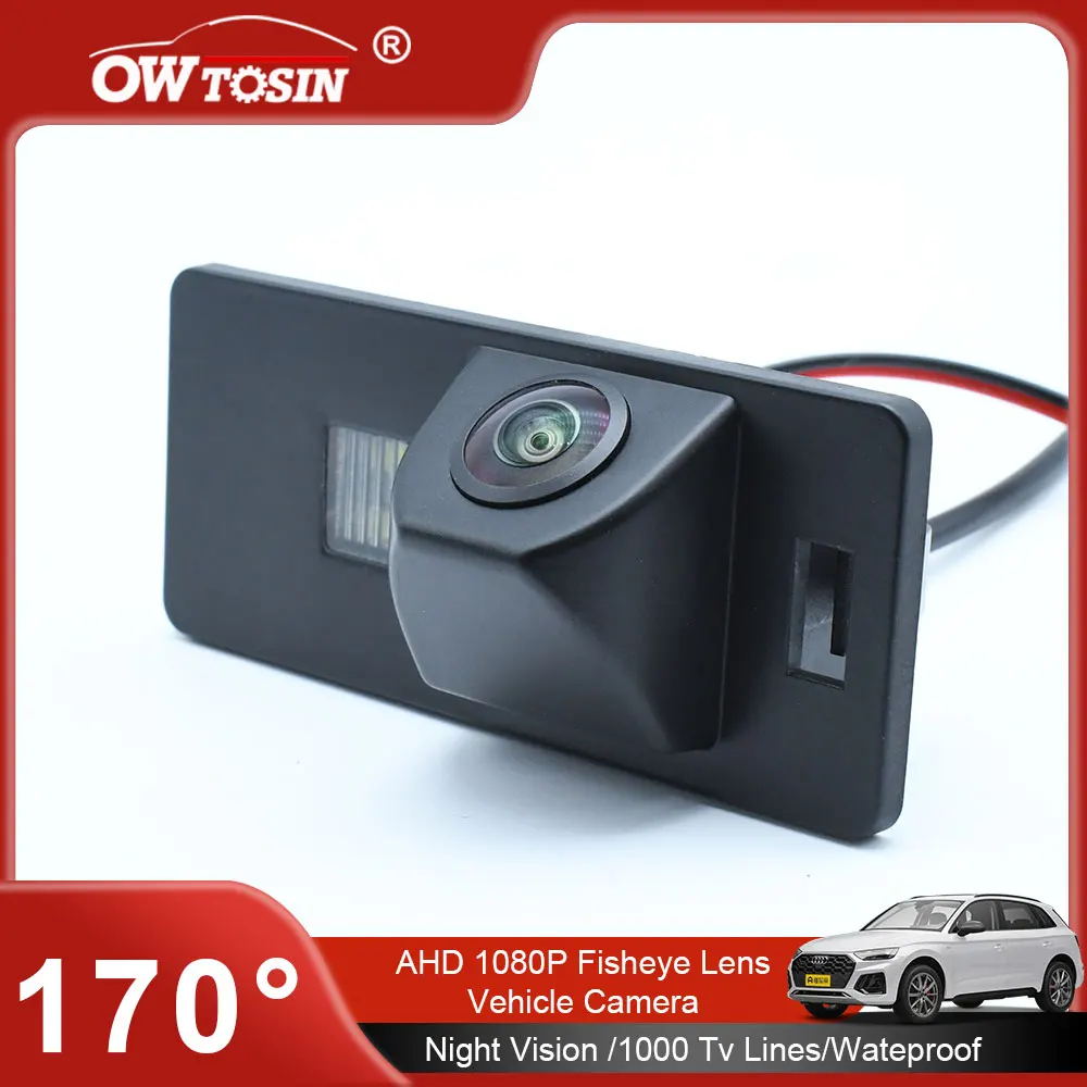 

Автомобиль 170° ° Автомобильная камера заднего вида CVBS/AHD 1080P для Audi Q5 8R 2008-2017 A1 2011 2012 2013 2014 Автомобильная камера заднего вида