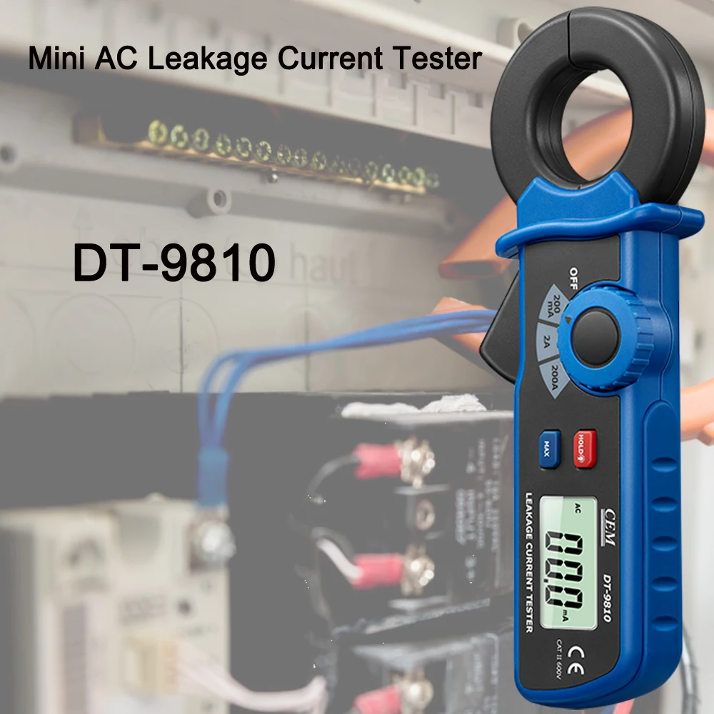 Mini AC Current clamp Leakage Meter Current Tester Clamp Meter CEM9810 Mini AC Leakage Current Tester Clamp Meter