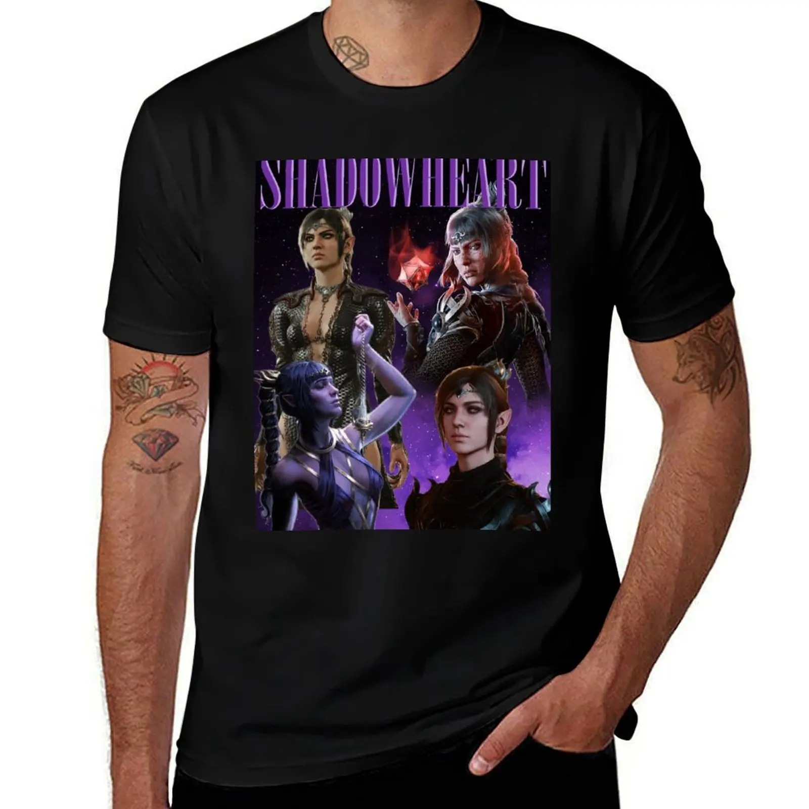 

Shadowheart T-Shirt funny t shirts dark humor t shirts for man slim fit