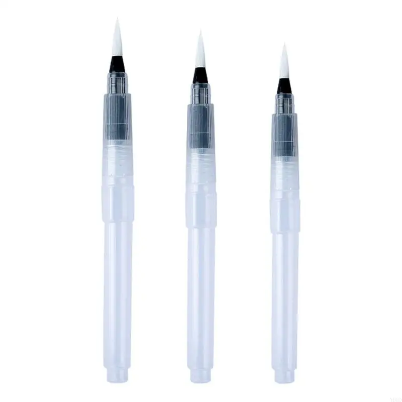 Y08d 3/6pcs водяной щетки ручки заполняемая акварель