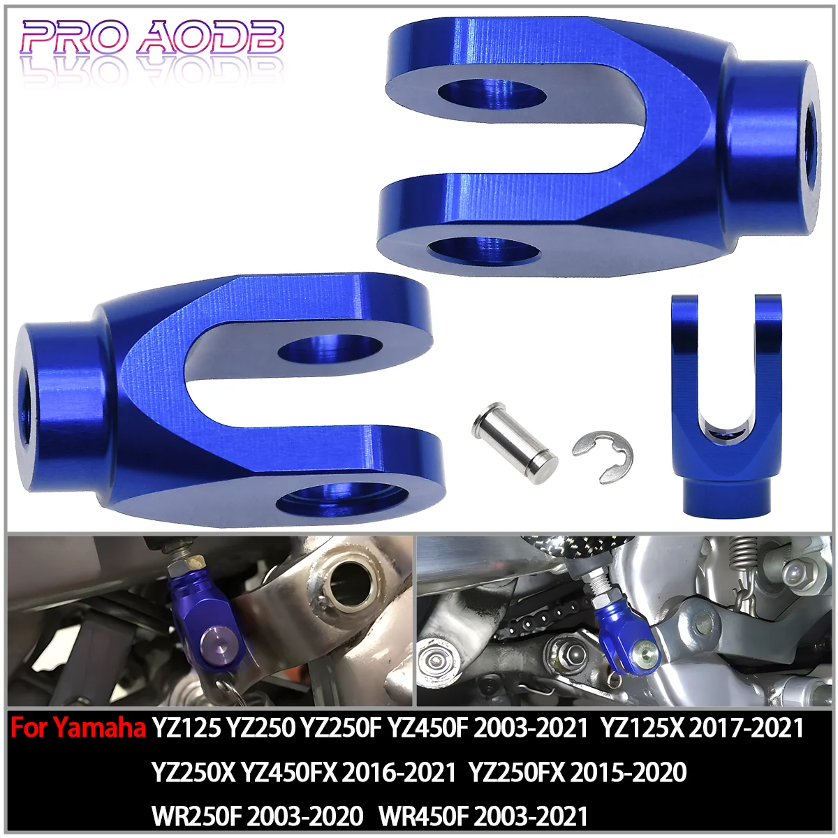 

For Yamaha YZ125 YZ250 YZ250F YZ450F YZ125X YZ250X YZ250FX YZ450FX WR250F WR450F Motorcycle CNC Rear Brake Clevis 2003-2021