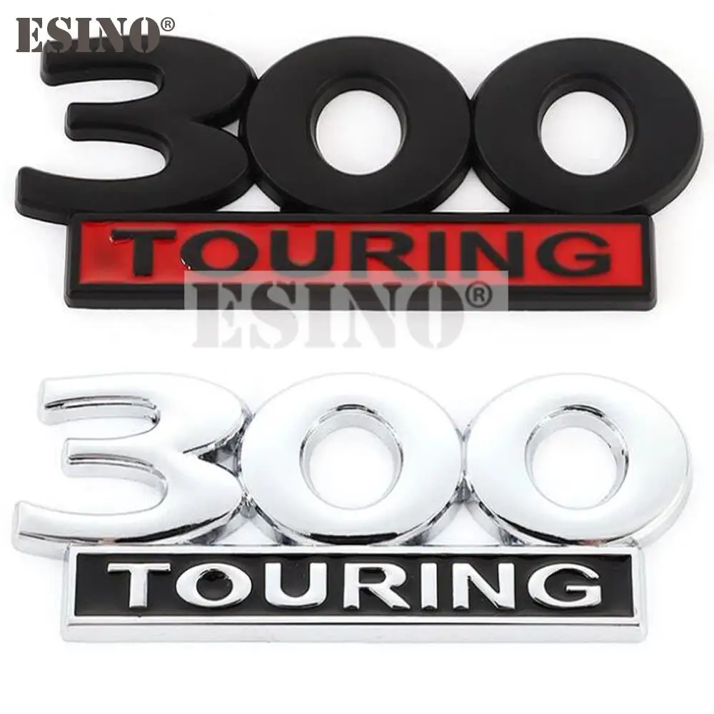 تصفيف السيارة 300 بجولة ثلاثية الأبعاد فيدر الجذع الخلفي معدن الكروم سبائك الزنك شعار شارة ملصق مائي اكسسوارات السيارات لكرايسلر 300 300C