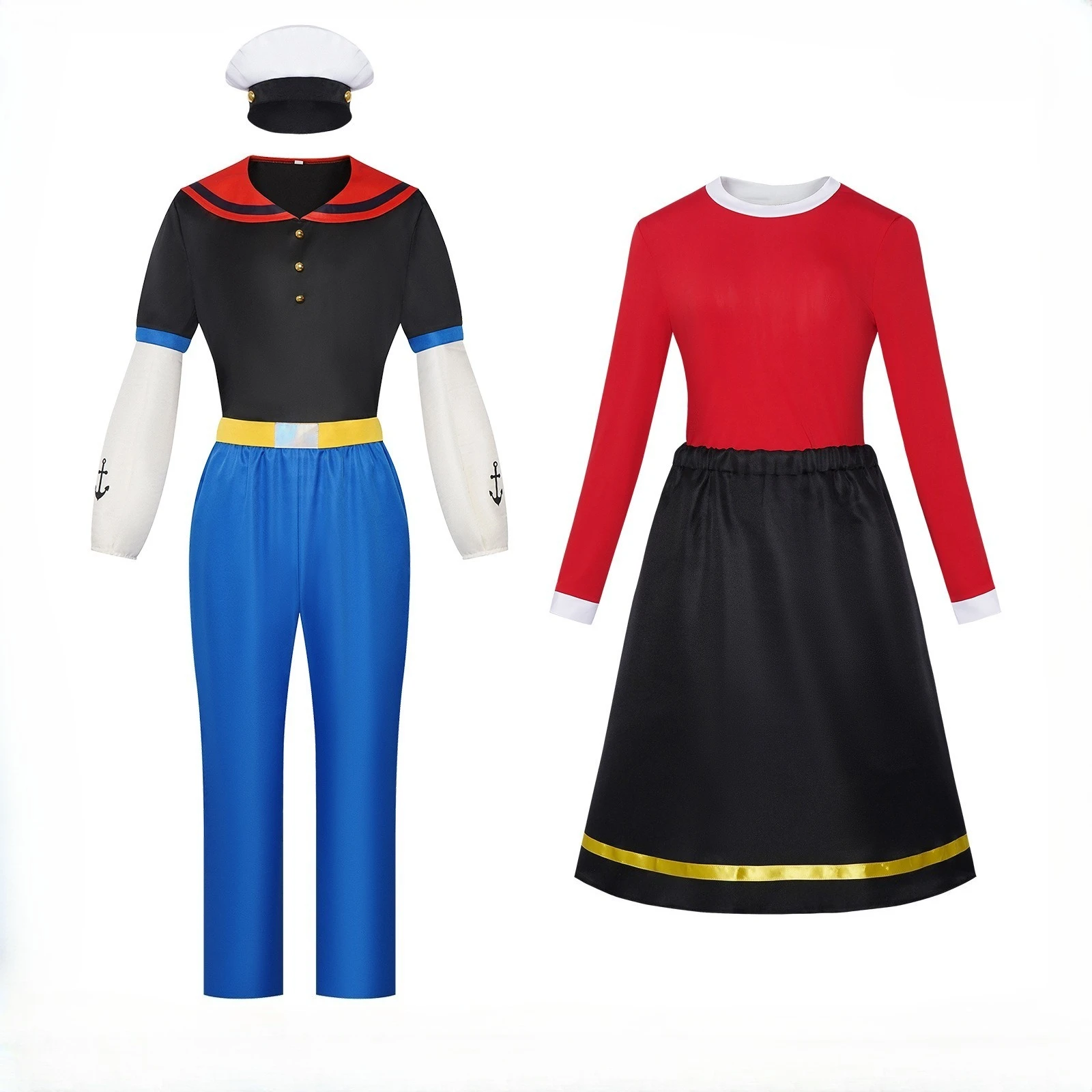 

Popeye‌ Olive Oyl‌ Cosplay Costumes Anime Character Halloween Costume Performance Clothing for Adult Men and Women