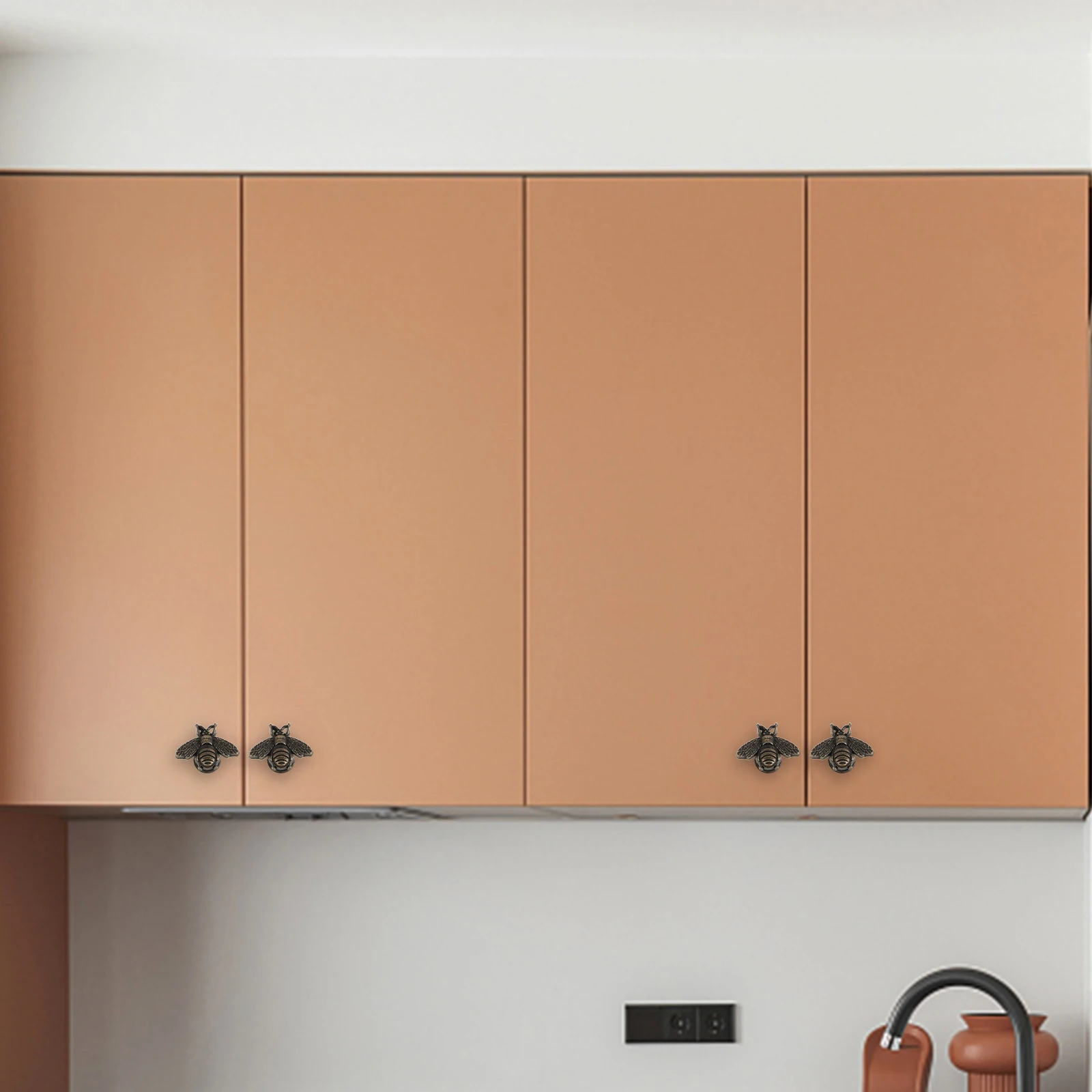 

Ручки шкафа, винтажные металлические ручки для комода для ящиков, шкафов, декоративные ручки, мебельная фурнитура на тематику пчелы