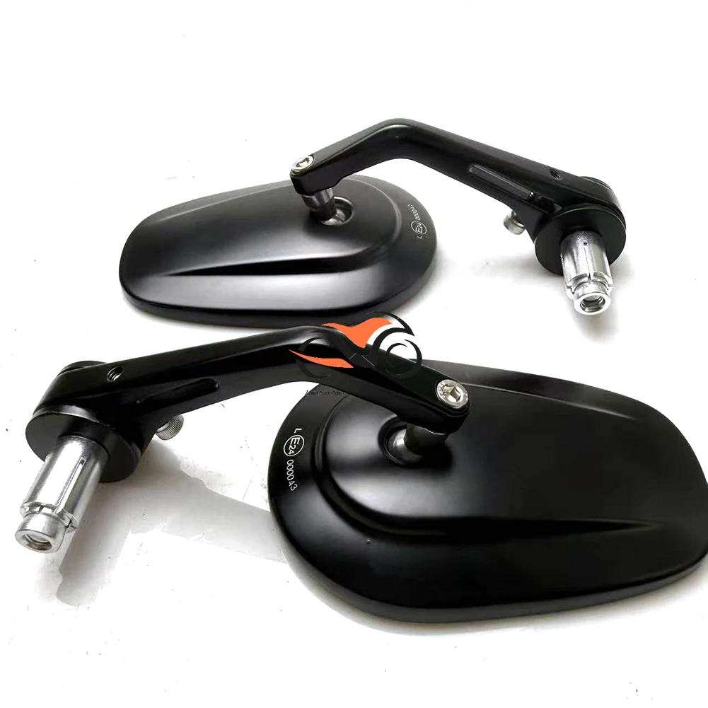 2 قطعة CNC دراجة نارية بار نهاية المرايا الجانبية الرؤية الخلفية السوداء لسرعة انتصار الثلاثي