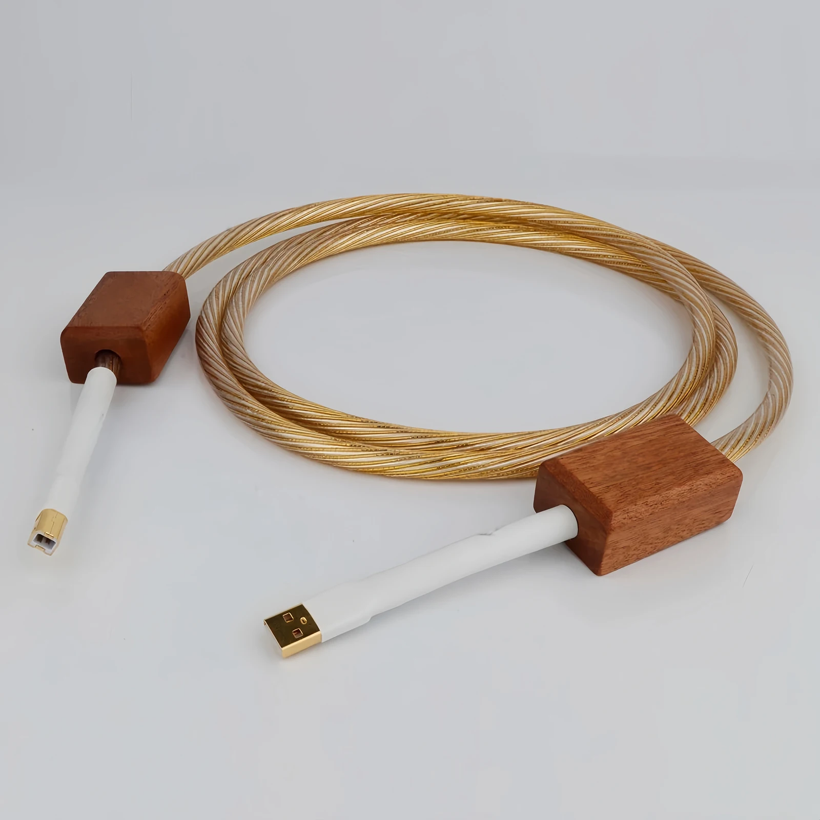 

Hi-End preffair Gold USB 2.0 A to USB B Cord USB DAC Data Cable Hifi Audio USB Sound Card Connection Audio Sound Wire