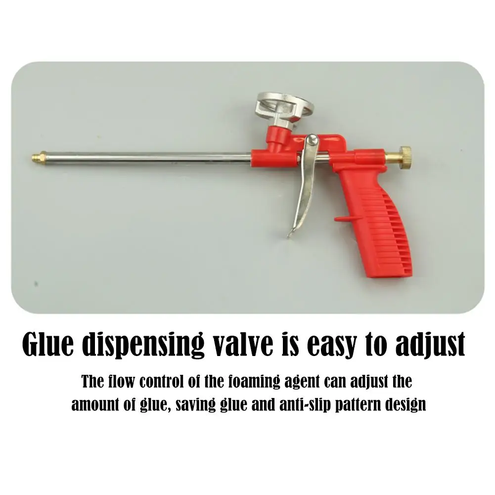 PU expanded foam metal caulk grab construction site foaming agent 70mpa portable wall seam filling sealant foam gun tools