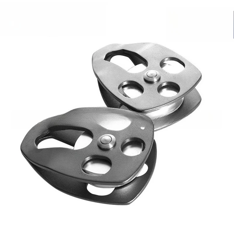 

Climbing side plate large pulley, single pulley, hoisting pulleys, mountaineering, rock climbing, caving, multi-functional