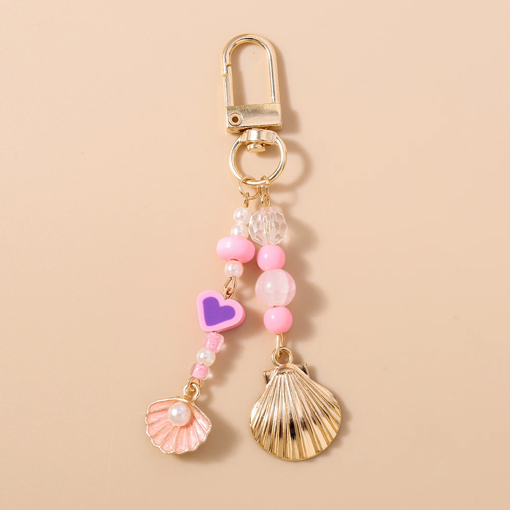 Aihua Niedlicher Seestern-Schlüsselanhänger für Frauen und Mädchen, Schicker Sommer-Strand-Schlüsselring, Anhänger für Handtaschen-Deko, DIY Handgemachter Schmuck, Geschenk – Detail 12
