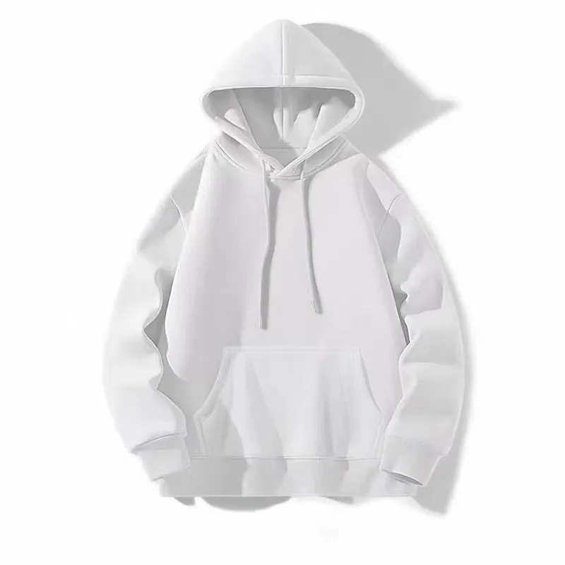 [Plus Size] Hooded Sweater Men, American Heavy Boys Pullover Top, Autumn and Winter Apricot Couple Casual Coat