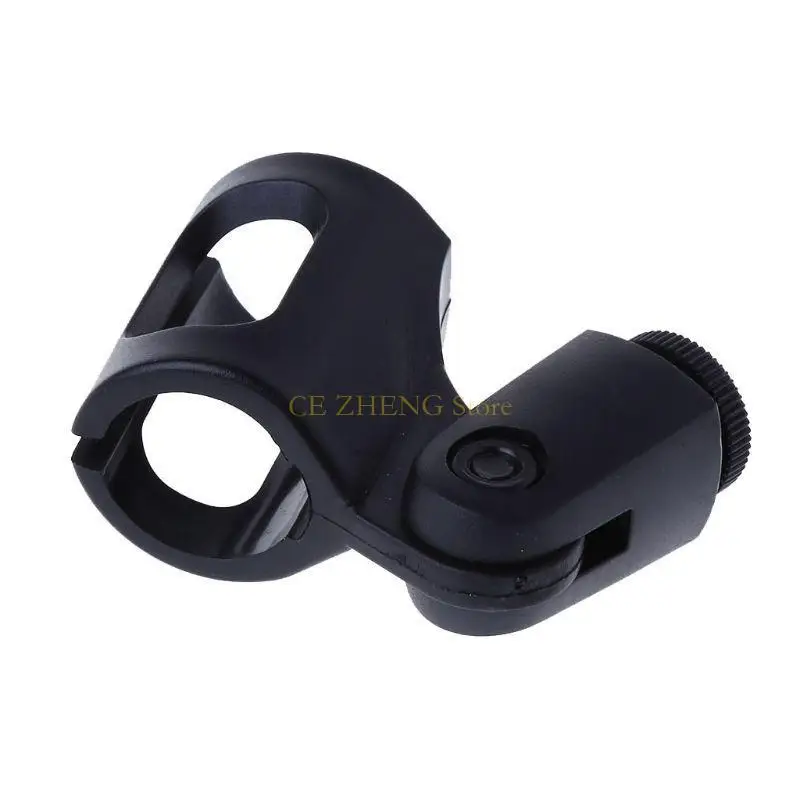 E56B 무선 마이크 스탠드 브래킷 범용 마이크 유연성 스탠드 브래킷 지원 액세서리 플라스틱 클램프 홀더