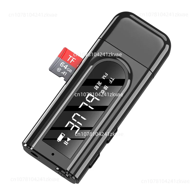 USB Car FM Bluetooth Receiver MP3 Play aux Audio Dual Output Stereo Transmitter Adapter 5.0