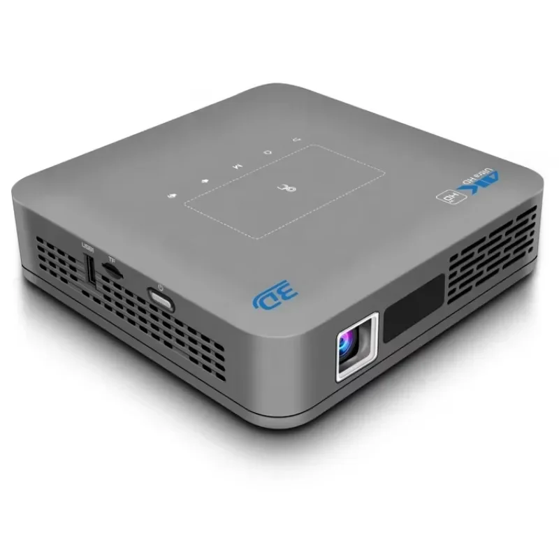 Mini P15 1080P Full HD DLP Projector WIFI Android 9 IOS Home Theater 4K Auto 3D Stereo Built-in 4-hour Battery Manual