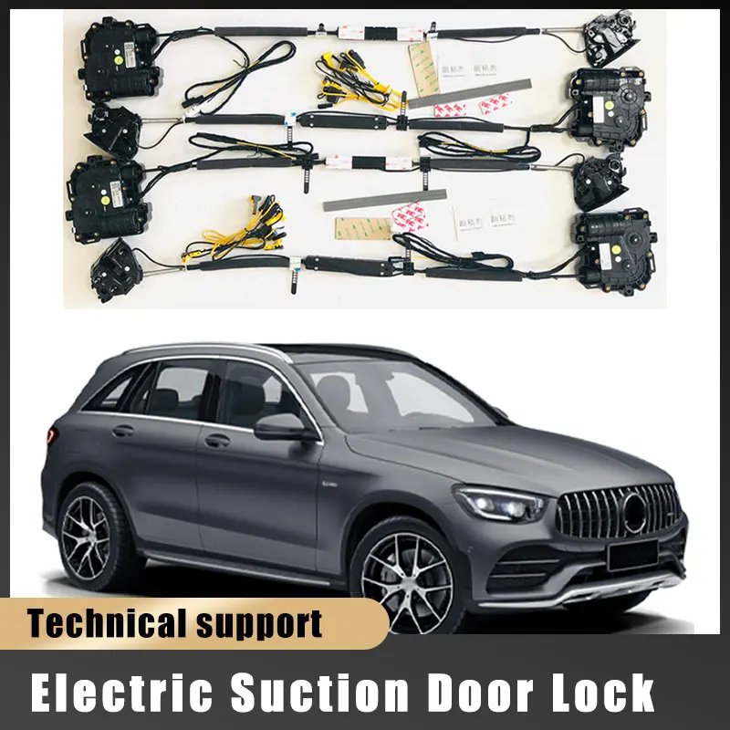 

For Mercedes Benz GLC Series 2016+ Smart Auto Electric Suction Door Lock Automatic Soft Close Door Super Silence Vehicle Door