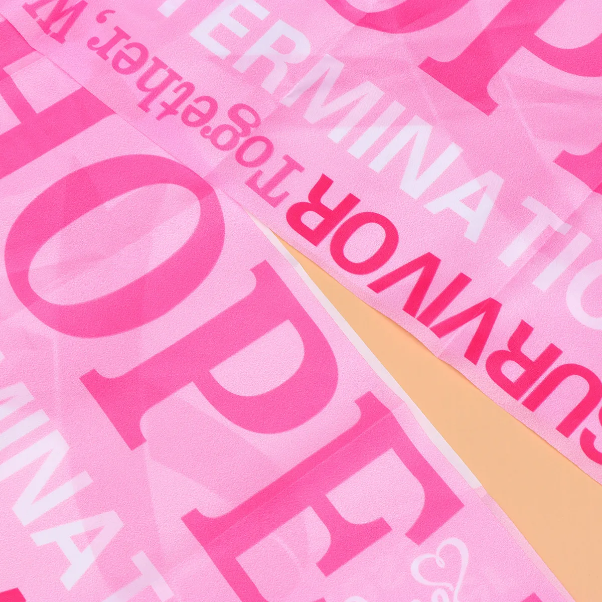 2Pcs Pink Ribbon Hanging Flags Breast Cancer Awareness Banners Wall Decor Photo Backdrop Party Props