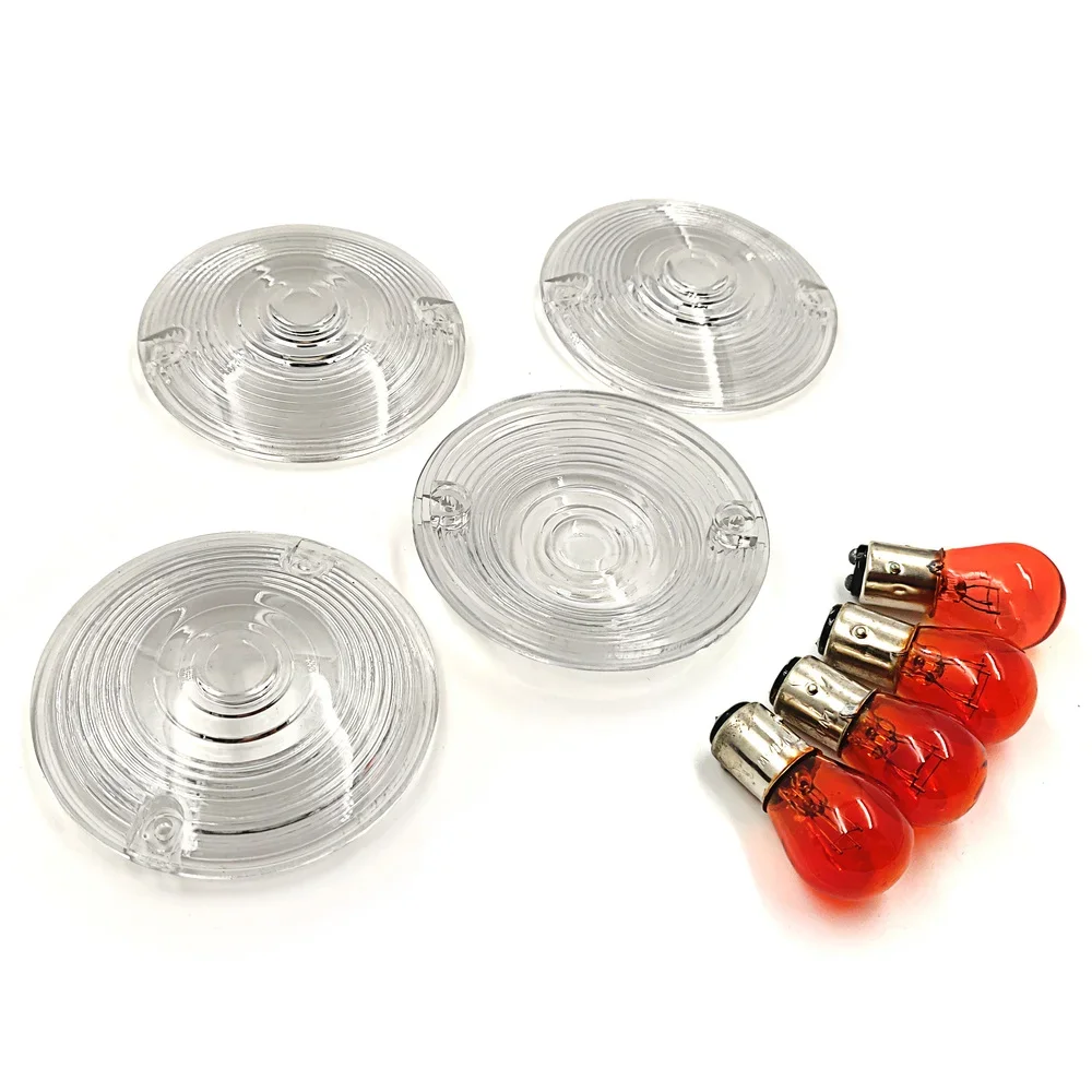 

Motorcycle Parts Turn Signal Lens for 1986-2012 Harley Electra Glides Road King Heritage Clear