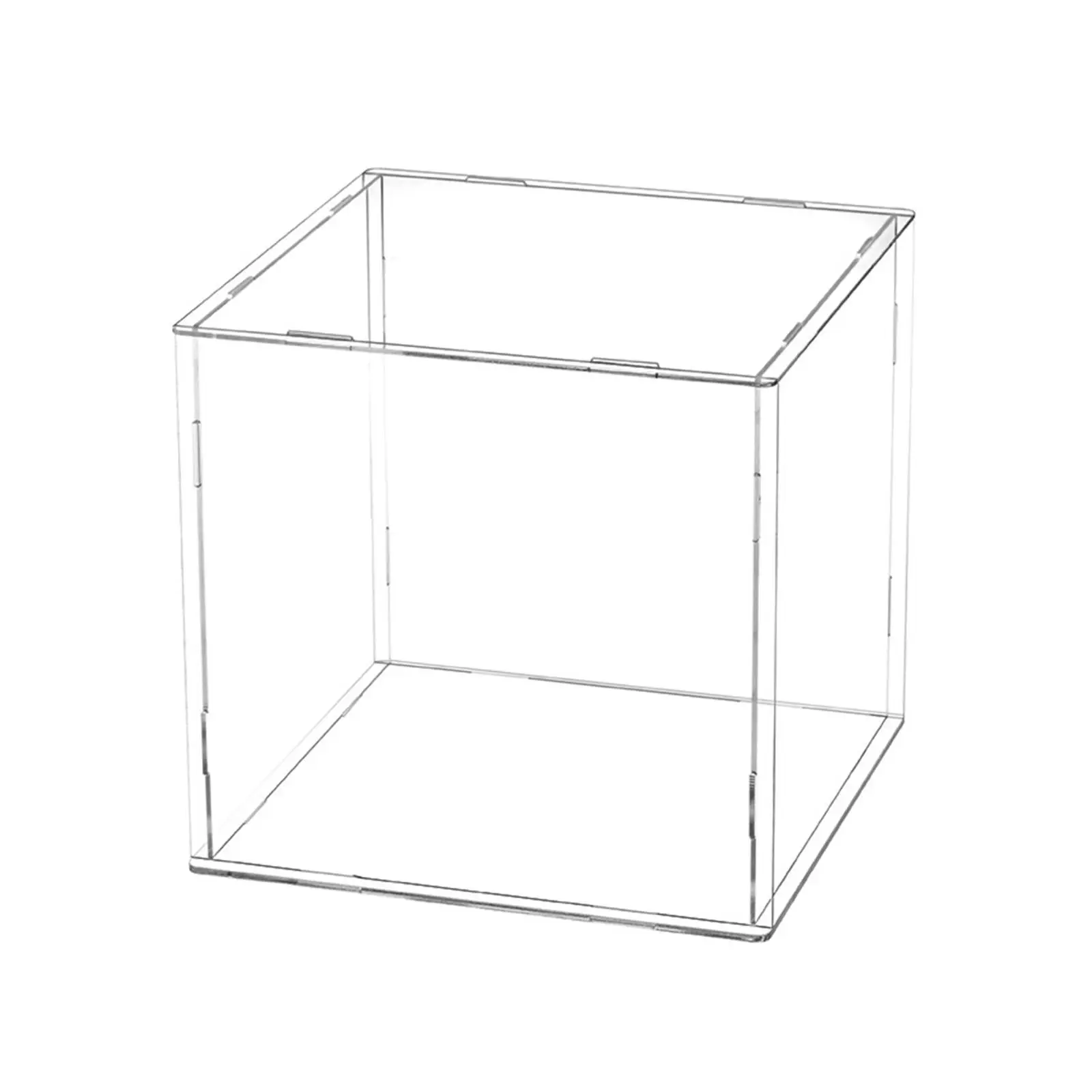 Clear Display Case Figure Display Case Dustproof Stackable Storage Bin Handbag Storage Box Showcase, for Toys Model