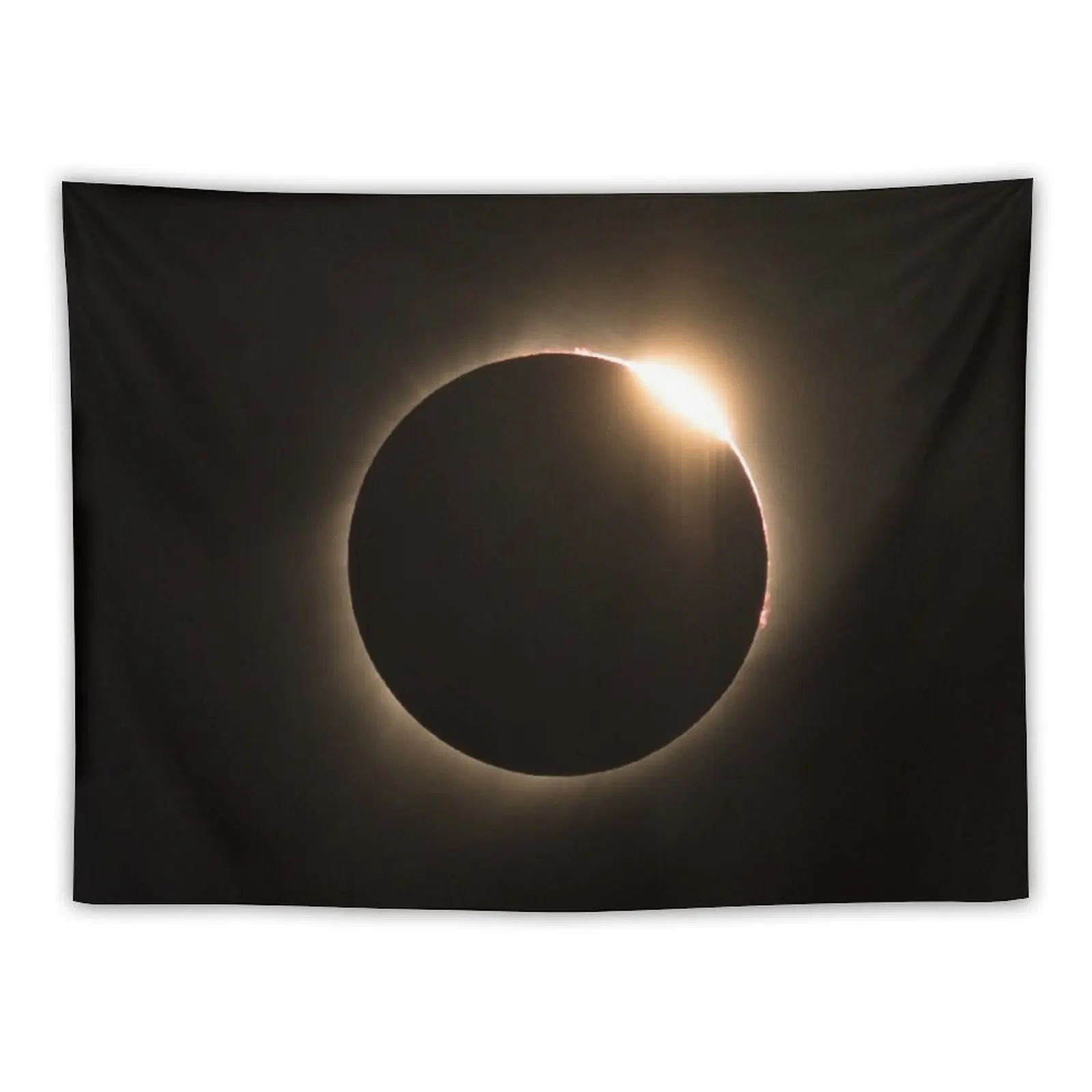 2017 Solar Eclipse - Diamond Ring Tapestry Art Mural Room Decorations Aesthetic