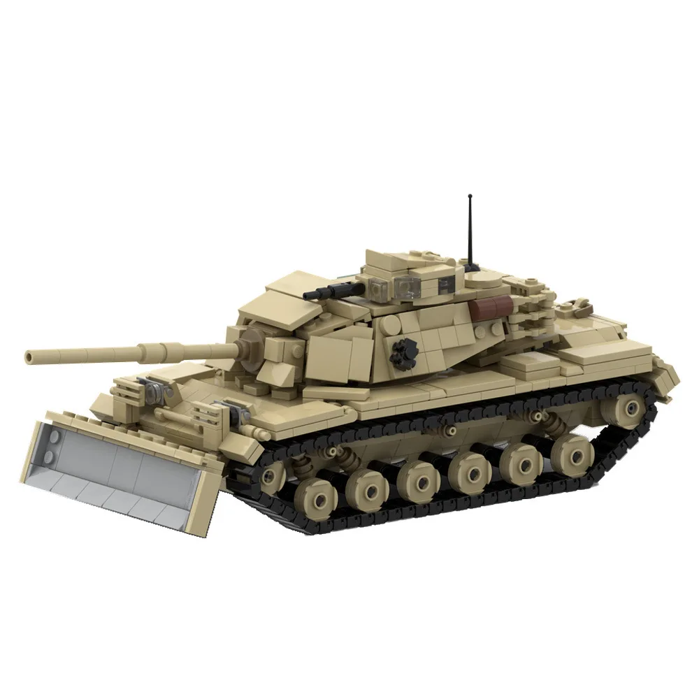 

MOC-166141 Военные кирпичи серии главный боевой танк дзер M60A1 M60E1 M60 Строительные блоки Строительные модели танка Наборы игрушек для мальчиков