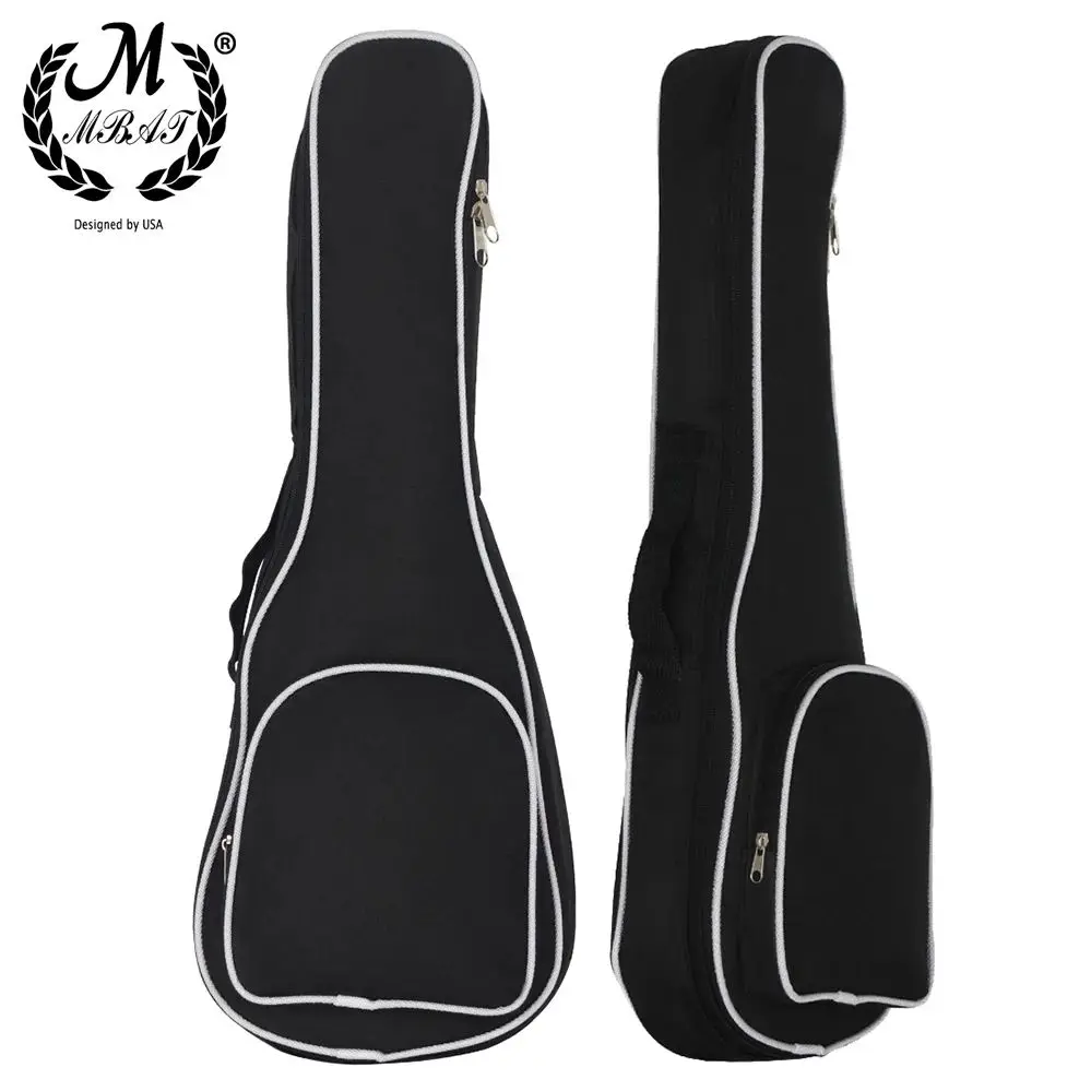 

M MBAT 21/23 Inch Ukulele Bag Padded Waterproof Pockets Hawaii Four String Guitar Case Thickened Storage Oxford Cloth Backpack