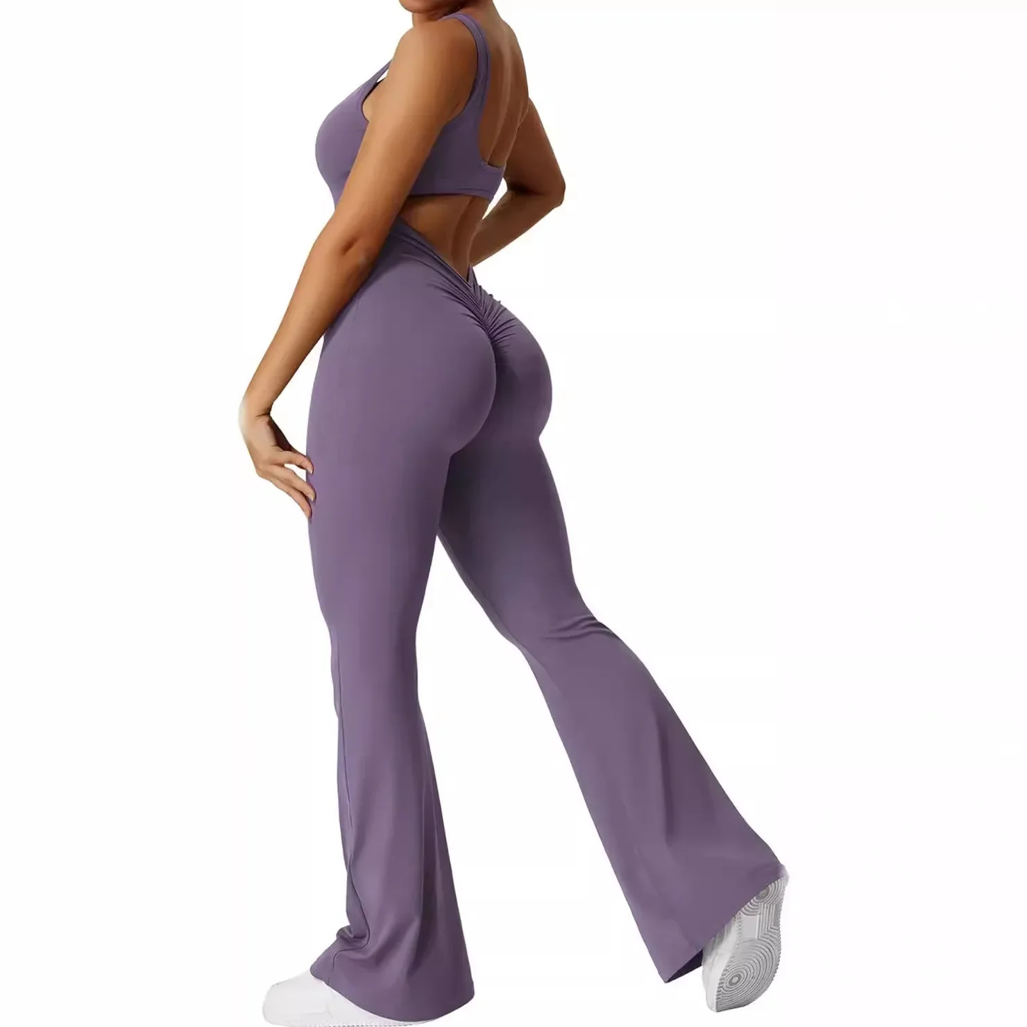 Haven-Combinaison de Yoga Slim Fit pour Femme, Tenue de dehors Moulante Sexy au Dos, pour Batterie, Printemps Été