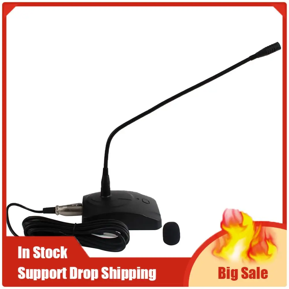 Penawaran Terbaik Mikrofon Leher Angsa Konferensi Berkabel Mikrofon Kondensor Desktop Mikrofon Kondensor Pidato Penyiaran