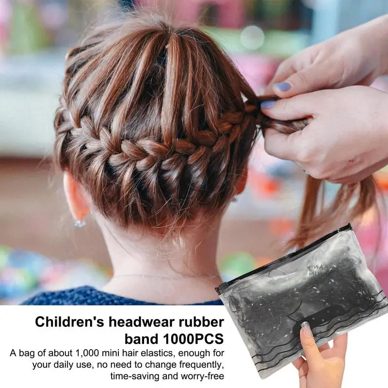 Rubber Bands For Hair Mini Rubber Bands For Hair Flexible And Durable Mini Rubber Bands With Strong Tensile Strength Hair Rubber