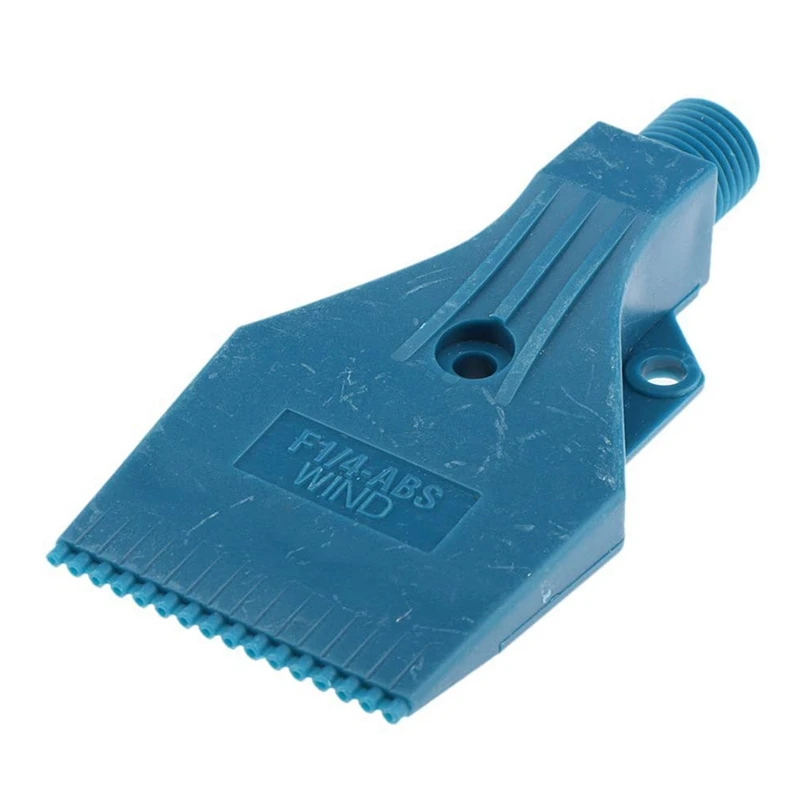 2 Stuks Luchtblaasmondstuk 1/4 Inch Mannelijke Draad Ventilator Mondstuk Wind Jet Spray Mondstuk 3 Gat Plat En Ronde Vorm Mondstuk