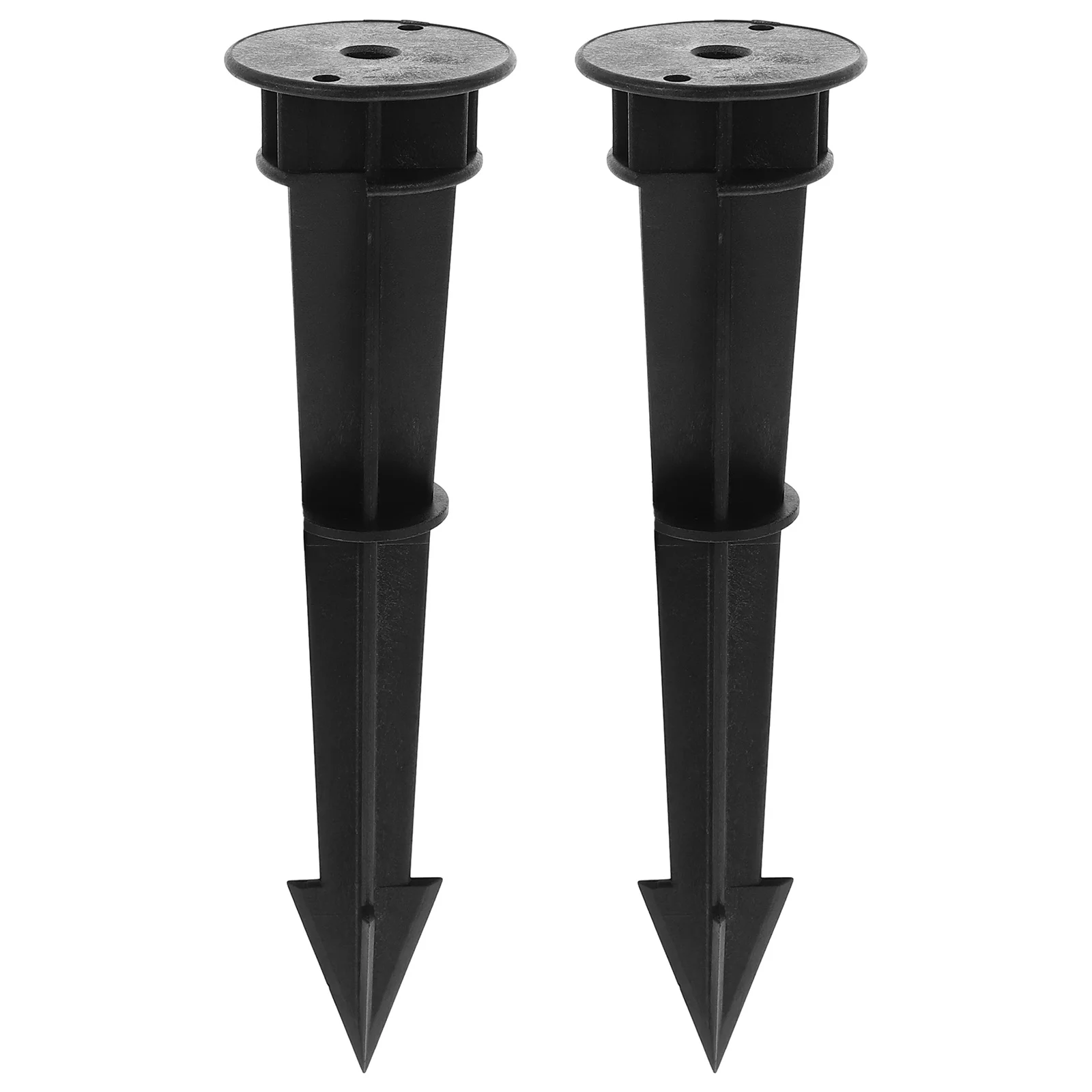 2 قطعة المسامير الأرضية البلاستيكية الثقيلة أوتاد مانعة لتسرب الماء لمصباح LED أضواء الحديقة دعم إضاءة المناظر الطبيعية في الحديقة