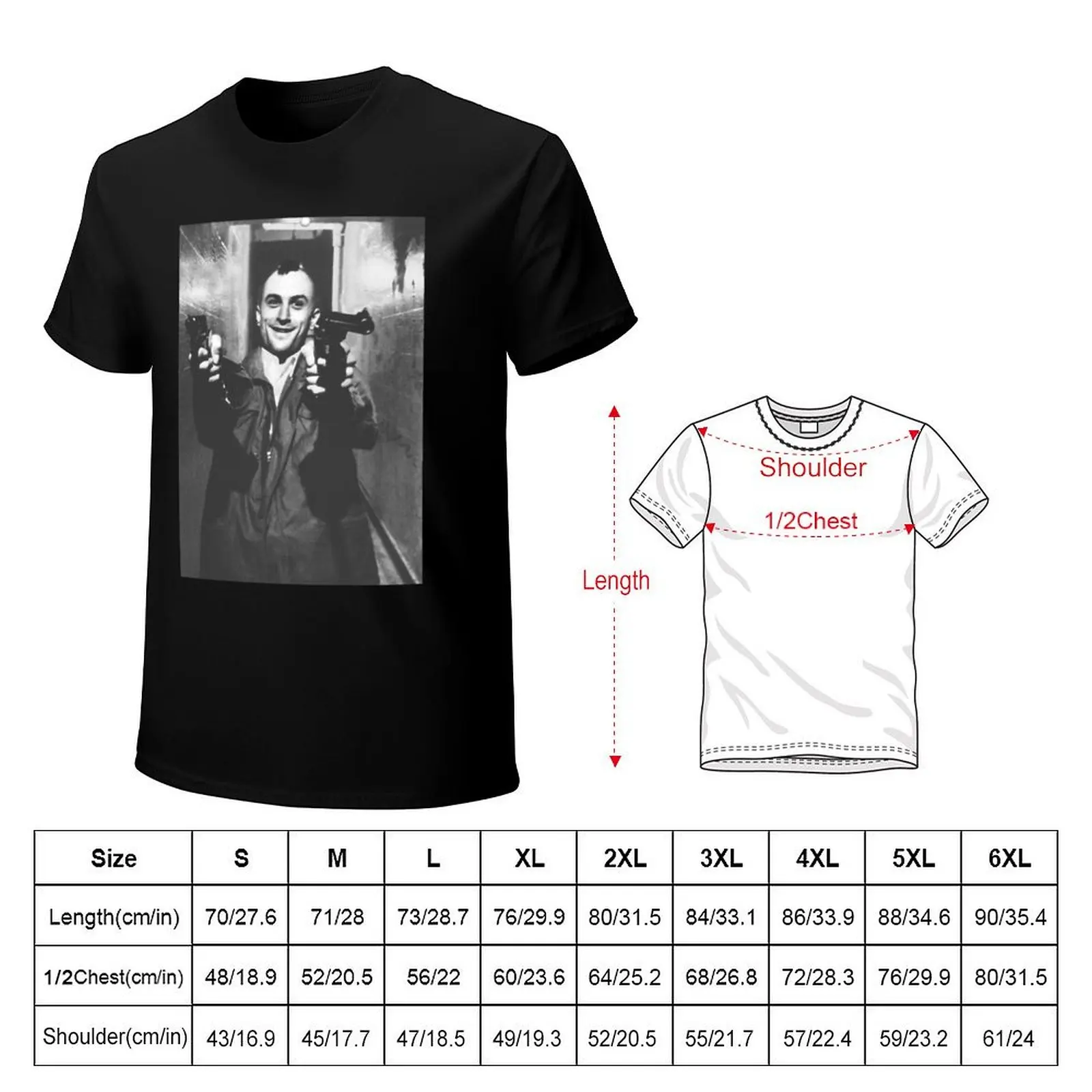 Travis Bickle Taxi Driver T-Shirt Stylish Graphic Short Sleeve Top