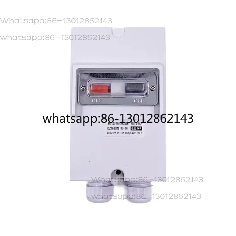 

Motor Switch, Motor Waterproof Protection Circuit Breaker DZ162-16 (M611) Rainproof Type 16A